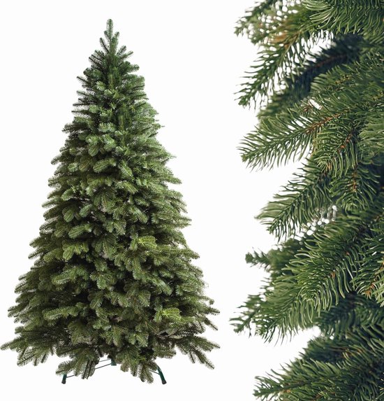Uten Kunstkerstboom, metaal, groen en wit, 5Ft