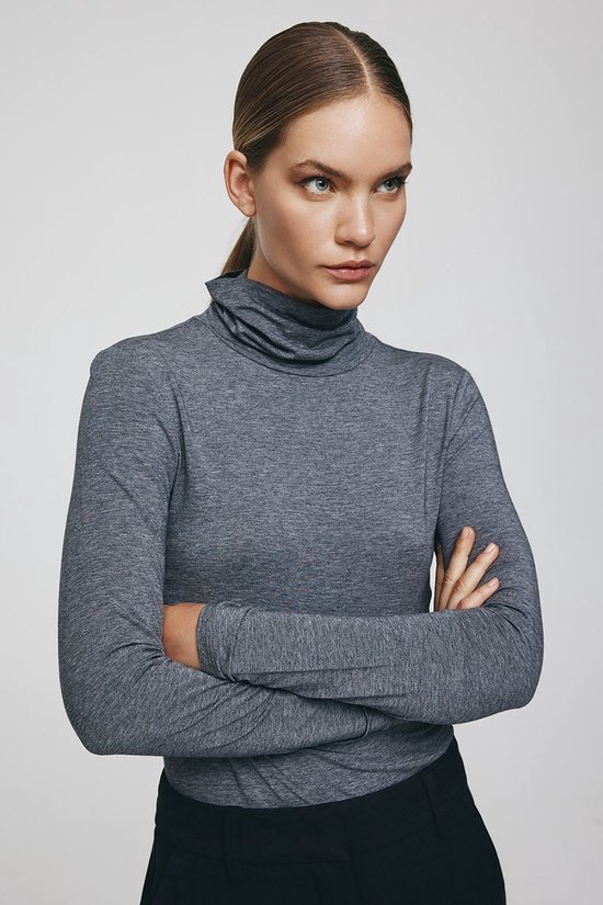 MSCH Copenhagen Mschbetrina R Ls Top Truien & vesten Dames - Sweater - Hoodie - Vest- Grijs - Maat L/XL