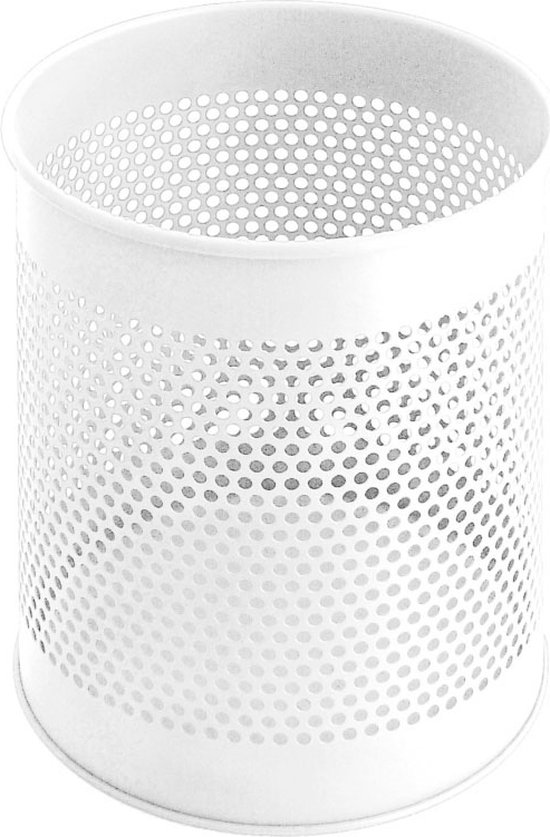 V-part - Geperforeerde papierbak 15 liter - Steel - wit