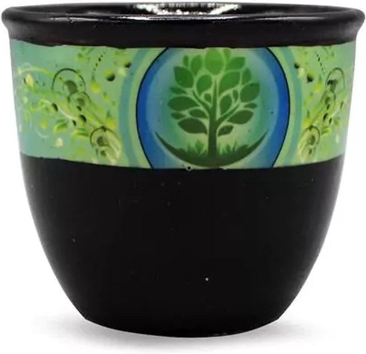 CERMIC SMUDGE HOLDER LARGE- TREE OF LIFE