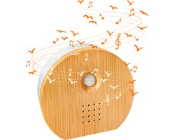 Brosmen Tweet Bowl - Vogelgeluiden Huisje met Bewegingsmelder & Geluid voor op Toilet - Vogelhuisje Kastje met Sensor WC - Geweldig Cadeau voor Vrouw & Man