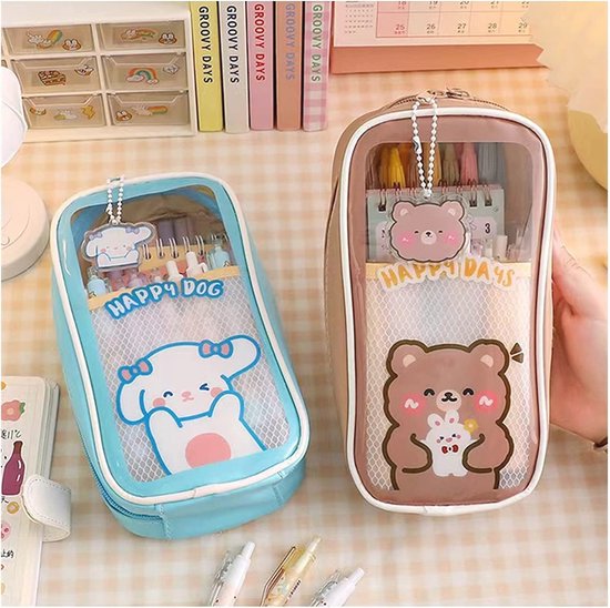 Esthetische Etui voor Meisjes - Grote Capaciteit Pencil Case voor Schoolbenodigdheden van ES — afbeelding 2
