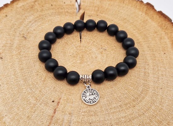 Landorilo 6 mm Natuurstenen Armband, Elastische Kralenarmband voor Mannen en Dames, Geluksarmband, Sieradencadeau met Extra Kralen Inbegrepen(iet