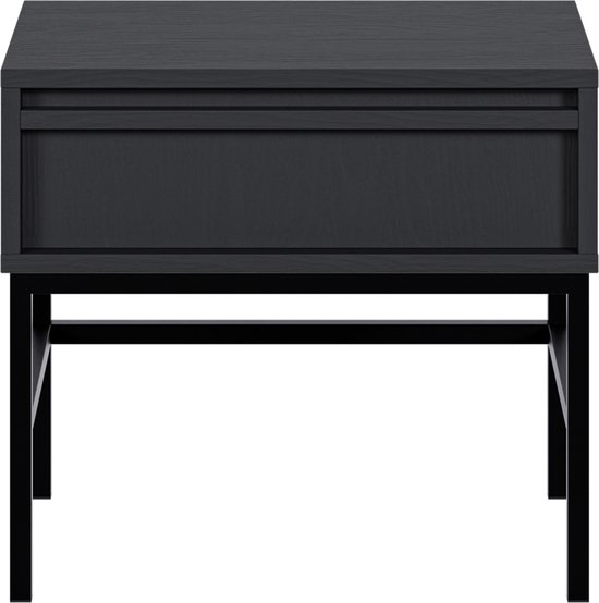 Selsey Evo Nachtkastje , Engineered Wood, zwart , 50 cm breed