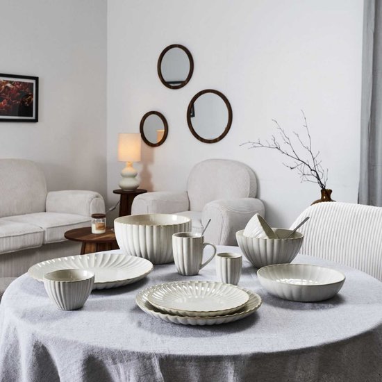 Excelsa Set van 6 koffiekopjes met P Amalfi