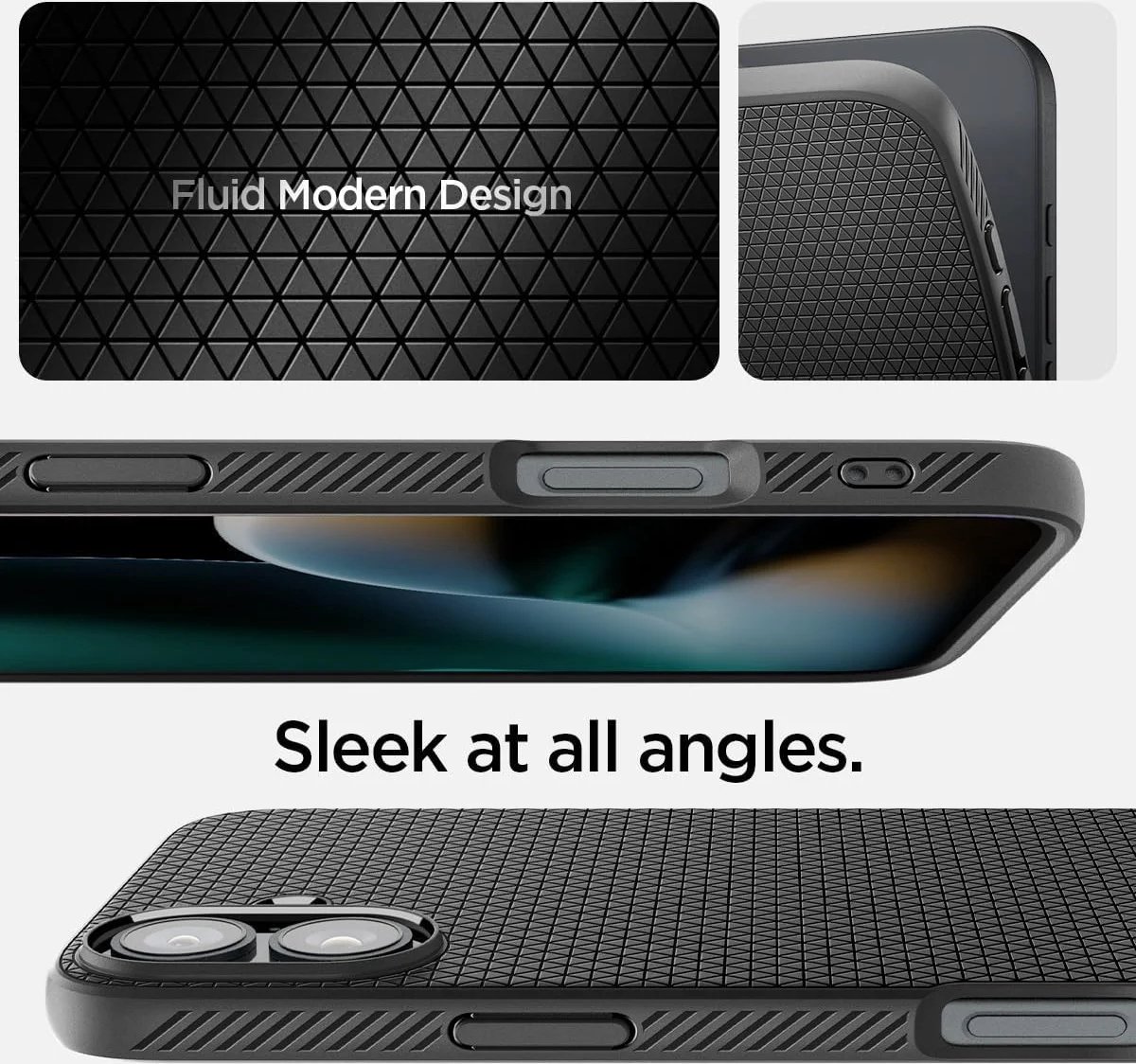 iPhone 16 Plus hoesje zwart TPU flexibel matte afwerking schokbestendig Air Cushion bescherming - Afbeelding 2