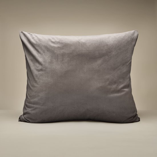 Taies d'oreiller Zelesta Velvetbed Taupe - Taies d'oreiller en velours lot de 2 - 60x70