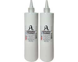 Südor Textielverf 1000 ml, wit.Wasbestendige textielverf voor lichte stoffen. Wasmachinebestendig, wasbestendig. Fixatie door strijken (2 x 500 ml)