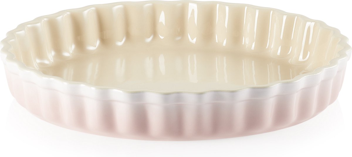 Le Creuset Aardewerken taartvorm Shell Pink 28cm 2,1l