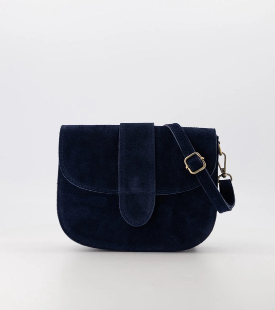 Charm London mini shopper Buckingham donkerblauw