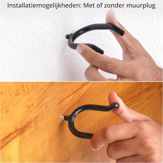 Zware U-vormige Draaihaken voor Garage - 12 Stuks - Vinyl Gecoat en Non-slip - Ideaal voor Tuingereedschap — afbeelding 5