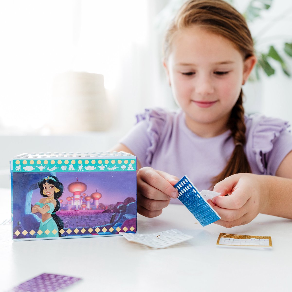 Disney Princess Totum - prinsessen sieraden doosje juwelenkistje versieren met mozaïek - speelgoed meisjes knutselset vanaf 3 jaar — afbeelding 8