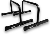 KRAKEN Steel Parallettes Solid Grip Push Up Bar (Opdruksteunen) Dip Bars Voor Krachttraining Turnen Gynmnastiek Opdrukset met Anti-Slip Pads - hoogte 36 CM