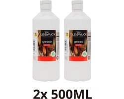Van Bleiswijck - gesso white - wit - primer - set van 2 stuks - 2 x 500ml