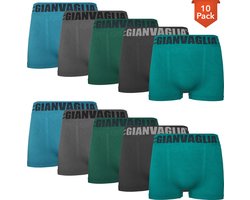 Microfiber Boxershorts Heren - 10-Pack - Naadloos - Effen Mix - Maat M/L