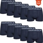 Microfiber Boxershorts Heren - 10-Pack - Naadloos - Zwart - Maat XL/XXL