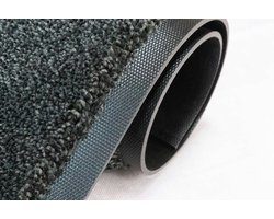 LogoMatz Heavy Duty mat - 85cm x 150cm - Mineral Grey - Dubbele rubberen backing - 50% recycled nylon vezel - Speciaal voor de werkvloer