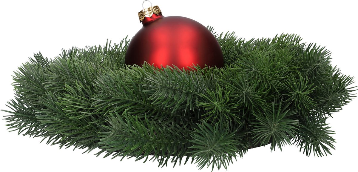 Glazen kerstballen - Set van 4 stuks/100mm - Luxe kerst decoratie - Sfeervolle kerstversiering voor in de kerstboom - Glas - Dark Red Combi - Donkerrood – foto 4