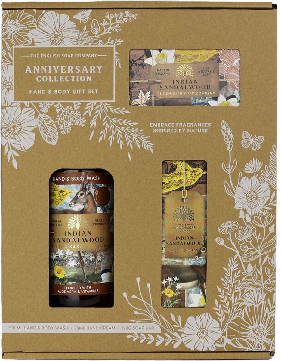 Goedkoopste English soap hand & body giftset Indian Sandalwood