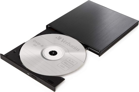 Draagbare Externe DVD Speler voor Laptop - DVD Burner - Slimline CD schrijver I USB 3.2 met USB-C - aansluiting incl. USB-C naar USB-A kabel - compact ontwerp - Slank ontwerp — afbeelding 3