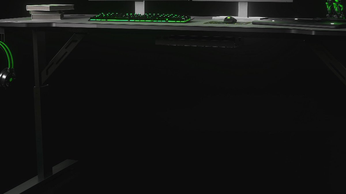 For The Win® For The Win Game Bureau - 140 cm - Gaming Bureau - Hoogte Verstelbaar - Gaming Desk - Incl. Muismat - Computertafel - Gaming Tafel - Computer Bureau - Game Desk - Gaming Bureaus