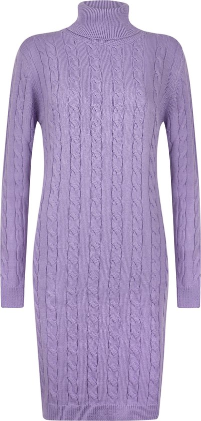 Felix Hardy Coltrui Jurk Gebreide Trui Coltrui Lang Dames Lila - M