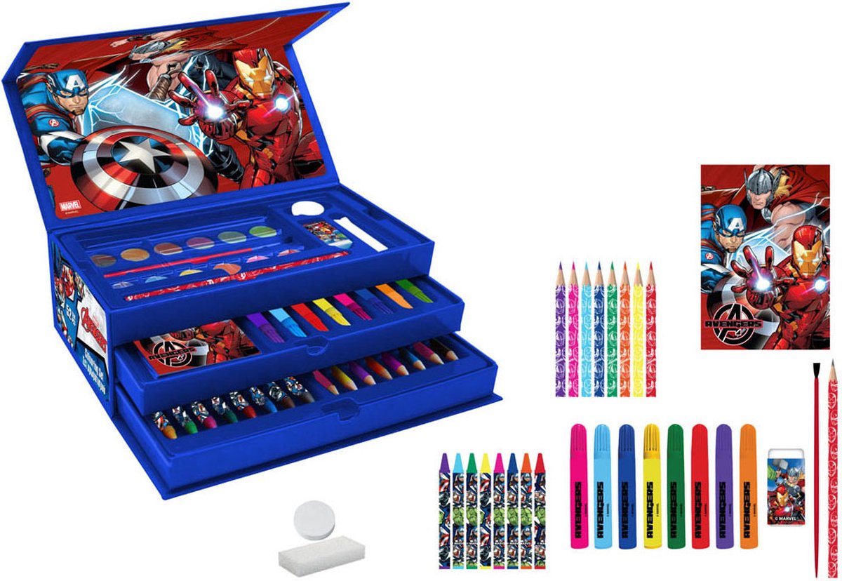 Kleurkoffer Avengers Blauw