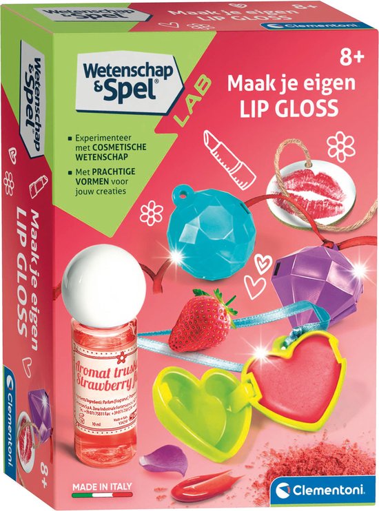 Foto: Clementoni wetenschap spel lip gloss experimenteerdoos lipgloss voor kinderen 8 jaar