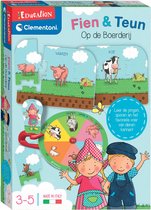 Clementoni Education - Fien en Teun Puzzelspel met Boerderijthema - Legpuzzel met Draaischijf - Het Leerzame Cadeautje - 3-5 jaar