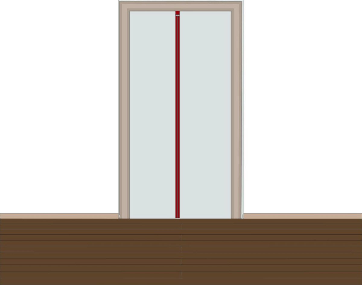 Stofbeschermingsdeur met magneetsluiting 120 x 220 m - Extra stabiel - Bouwdeur stofscherm foliedeur 100 µ