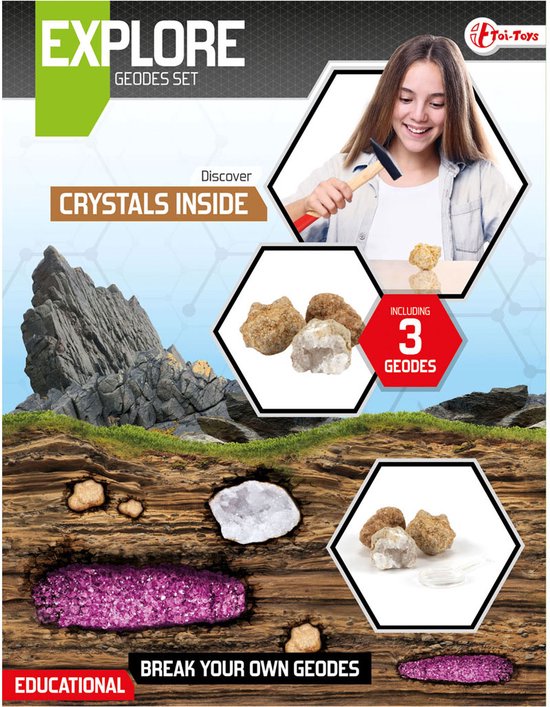 Foto: Explore geodes breken