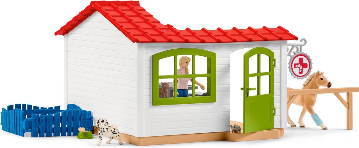 schleich FARM WORLD Speelfigurenset - Dierenarts Praktijk en Huisdieren - Kinderspeelgoed - vanaf 5 jaar - 27 Onderdelen - 42502 — afbeelding 11