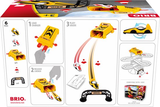 BRIO â€“ 30570 Lanceerinrichting met rolwagens | Speelgoedracewagens ...