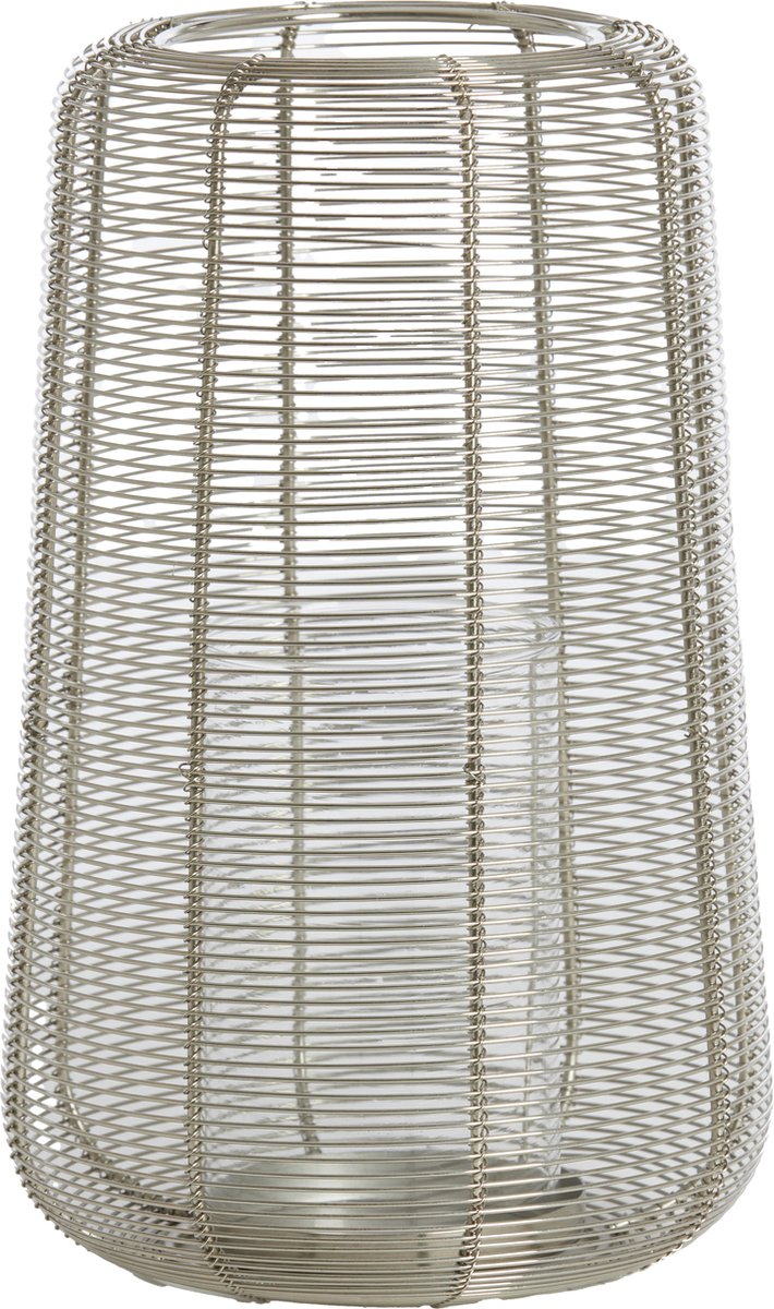Windlicht ADETA - Ø19.5x30cm - Zilver