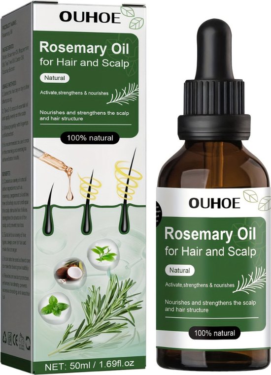 Bovista Rozemarijn Olie Voor In Het Haar Rosemary Oil Hair Growth Voor Haargroei... bol