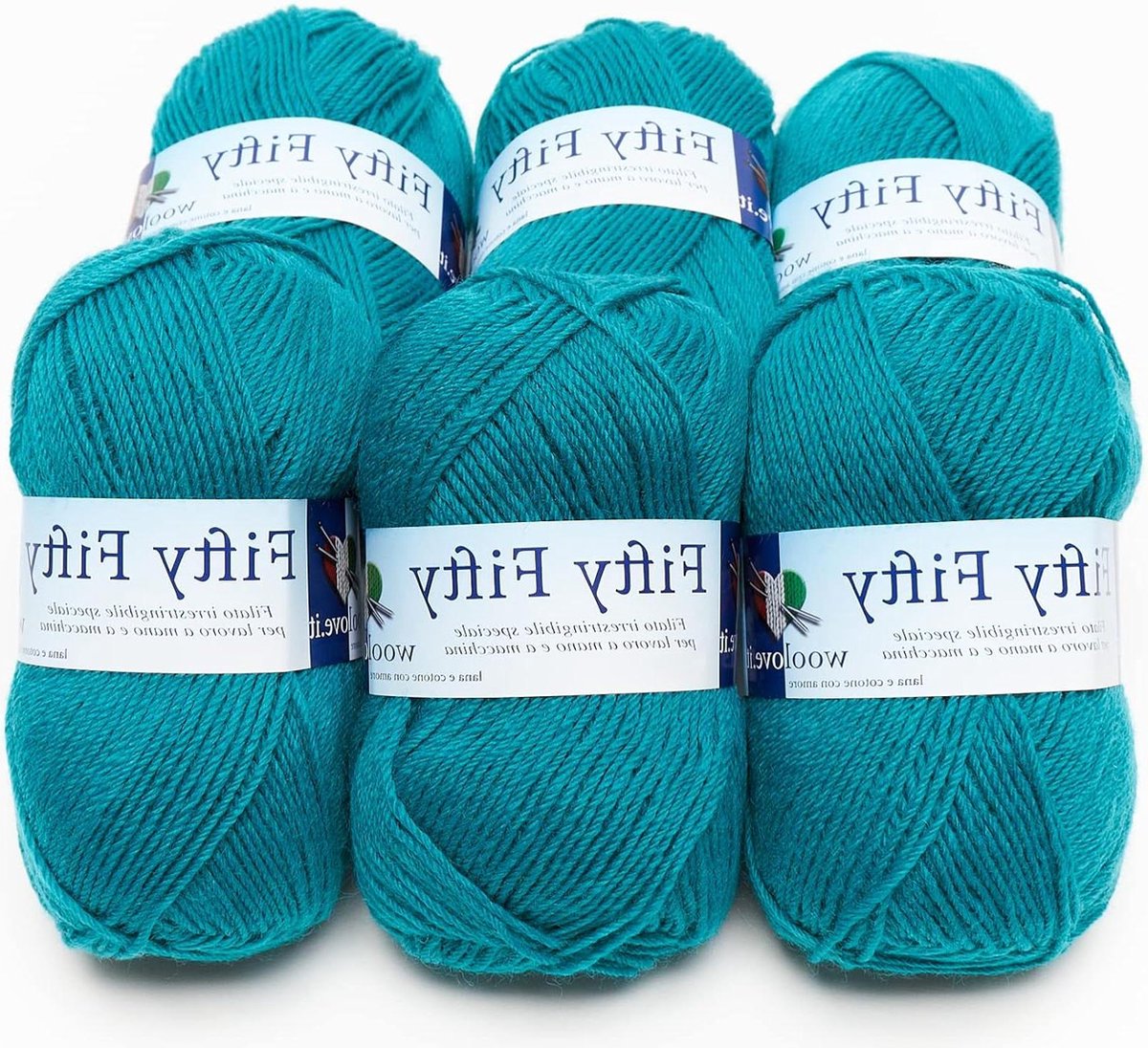 Gemengd garen van wol en acryl ideaal voor mutsen en sjaals Ottanio 1296 50 gram 6 stuks