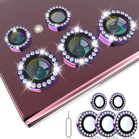Protecteur lens diamant Samsung S23 Ultra - Nieuwe design - Version Luxe - Haute qualité