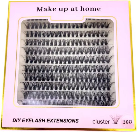 Foto: Individuele wimpers wimperextensions cluster lashes naturel diy lashes stukjes wimpers 144 segmenten