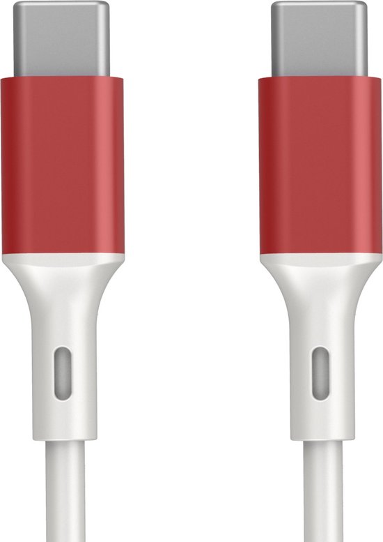 Foto: Gb usb c oplaadkabel lovely red edition 2m geschikt voor samsung oneplus google pixel iphone 15 apple 60w snellader