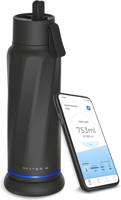 HidrateSpark® TAP 592 ml vacuüm geïsoleerde slimme waterfles van