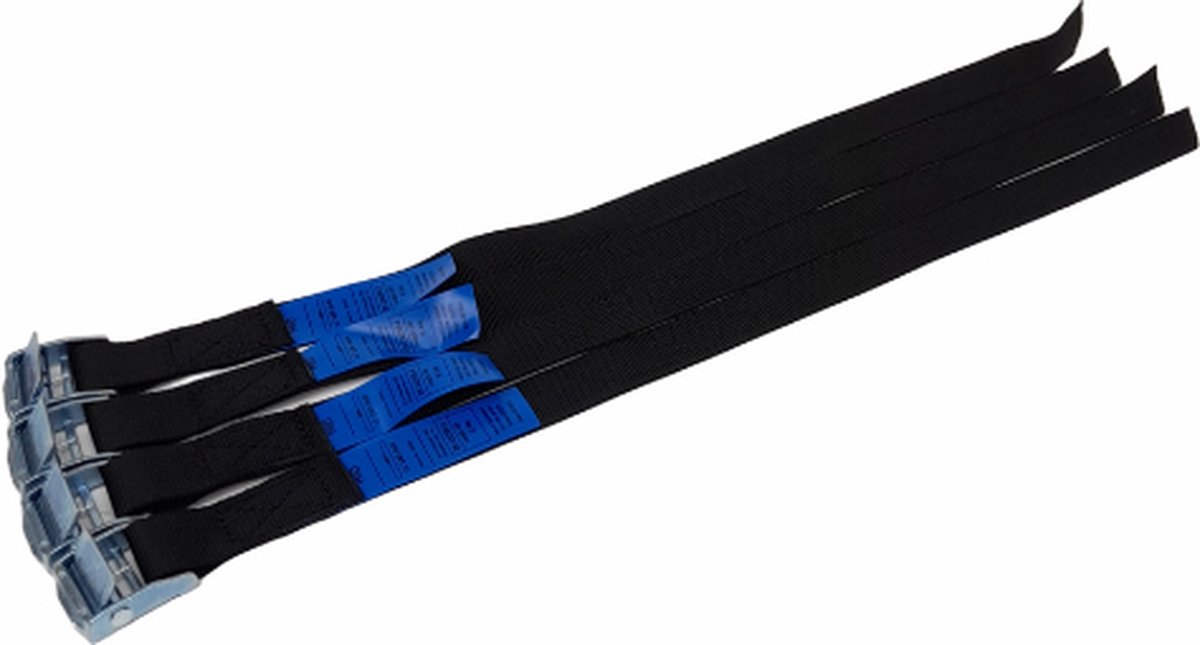 BCF-Products - Spanbanden - 40 cm - 4 stuks - Zwart - Spanbandjes - Spanband Fiets - Bindriemen - Fietsriempjes
