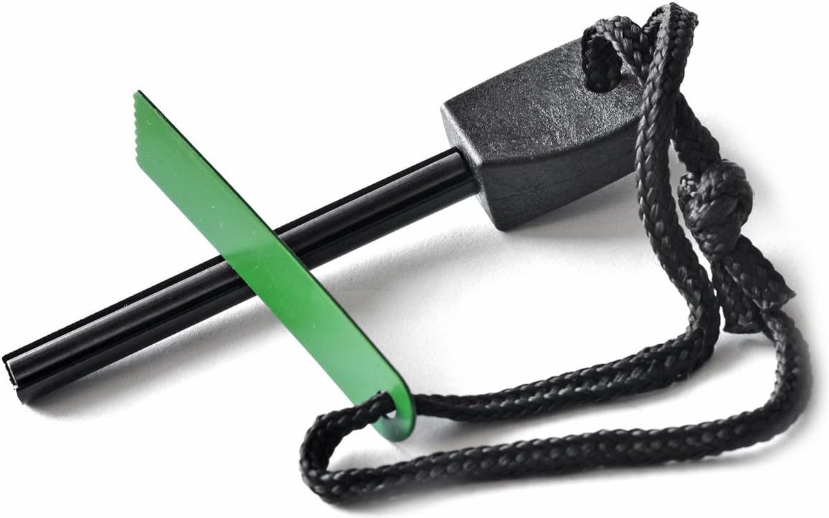 Lexium Vuurstarter - Vuursteen - Firesteel - Magnesium stick - Firestarter - Survival spullen - Vonkstaaf