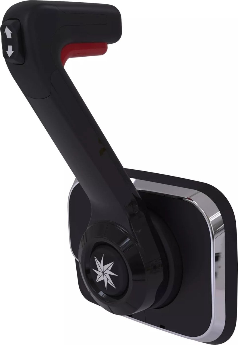 SeaStar Xtreme CHX8555 éénhandel zwarte Motorbediening zijmontage met trim & tilt
