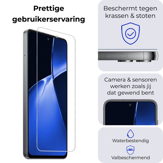 Prettige gebruikerservaring: beschermt tegen krassen, stoten, water. Camera & sensoren werken normaal. Valbeschermend.