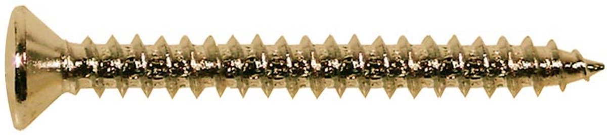 Boston TS-03-G Ovalen Tapenschroeven 4x45mm - Goud, 12 Stuks