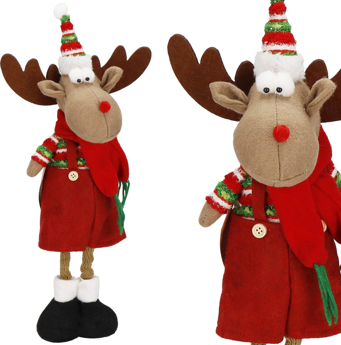 Springos Kerstrendier | Kerstdecoratie | Kerstversiering | 45 cm