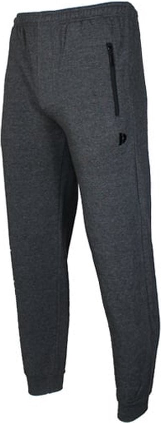 2-Pack Donnay - Pantalon de jogging avec élastique (Jack) - Pantalon de sport - Homme - Charbon-marne/Sable (595) - taille S
