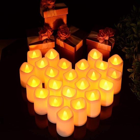 Bougies LED Halloween Sans Flamme - Lot De 3 Avec Télécommande, Lumière Chaude Orange, Bougies Flottantes Pour Déco Intérieur/extérieur