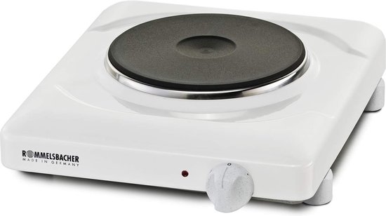 Homelux Kochplatte 1000W Herdplatte, Einzeln Regelbare 5 Heizstufen, Kochfeld für Küche, Büro oder Camping, Schwarz
