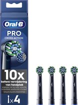 Bol.com Oral-B CrossAction - Met CleanMaximiser-technologie - Opzetborstels - Zwart - 4stuks aanbieding